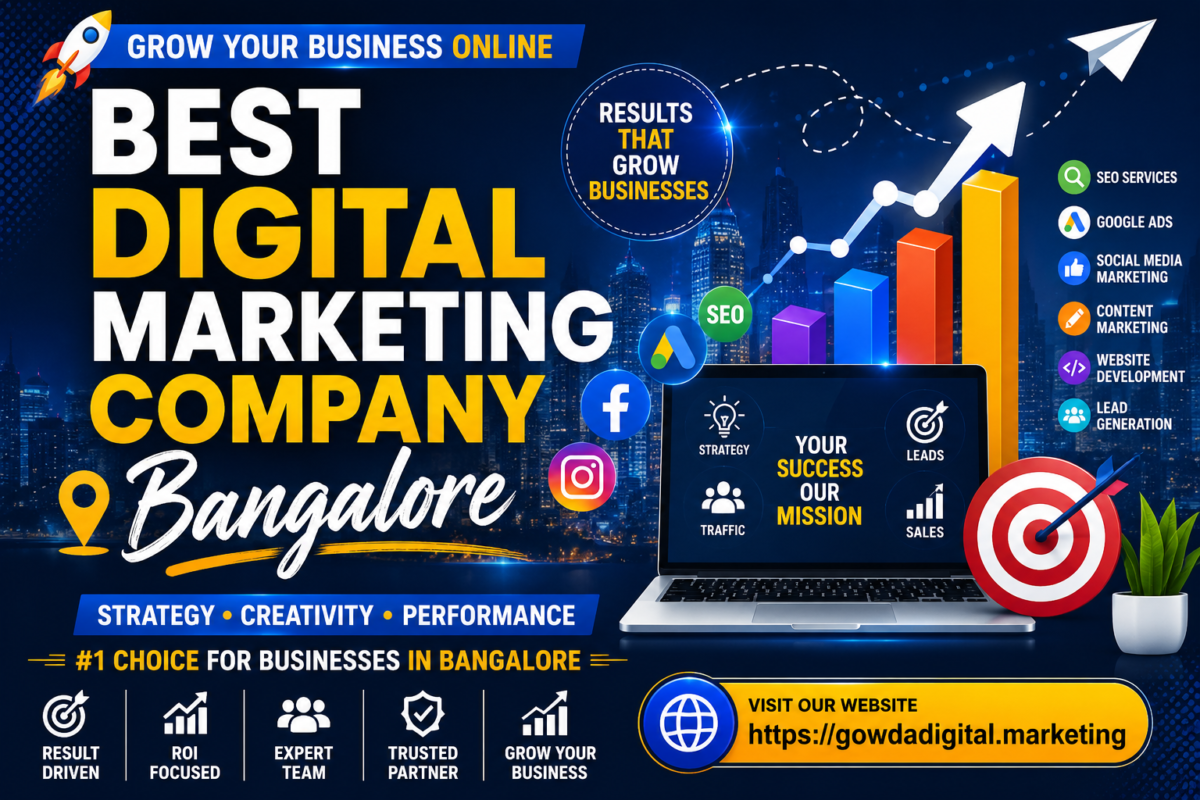Best Digital Marketing Company Bangalore providing SEO, Google Ads, Social Media Marketing and Lead Generation Services