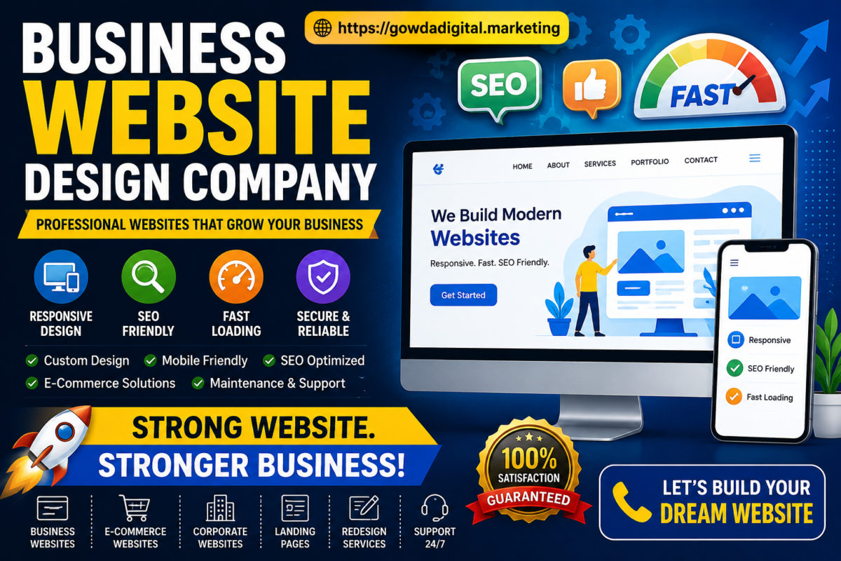 Business Website Design Company providing responsive website design, SEO-friendly websites and custom web development services